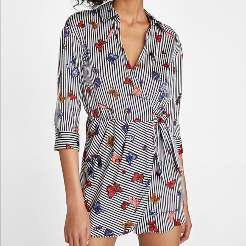 Zara Butterfly Romper size Small